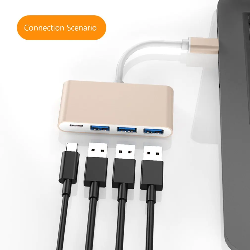 Usb c к USB 3,0 концентратор OTG кабель адаптер Многофункциональный USB-C концентратор с тип-c для Macbook Pro Для imac 5 Гбит/с