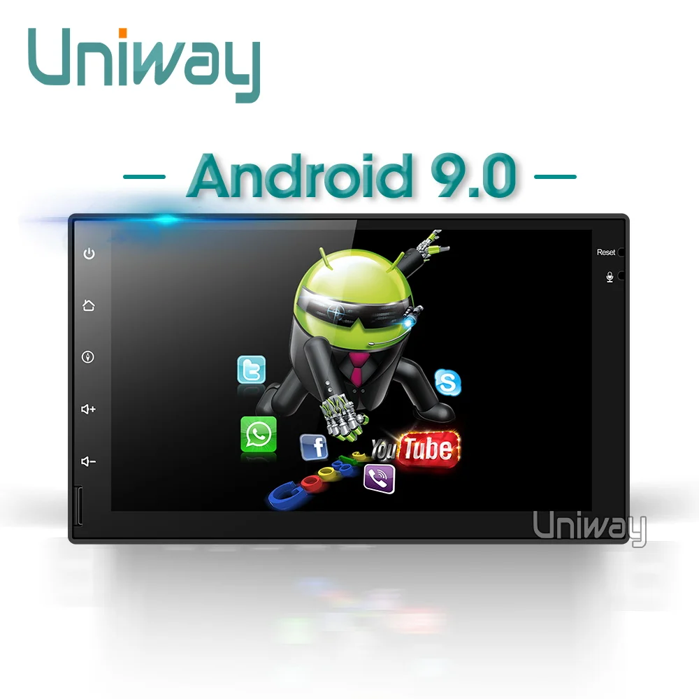 Sale Uniway AWD7071  android 9.0 car dvd for nissan qashqai x-trail almera note juke universal multimedia car gps navigation player 2