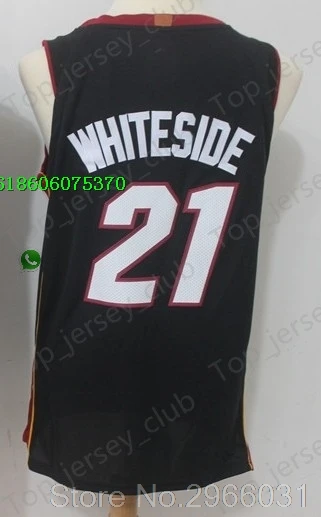 for men A+++ Качественная мужская футболка для взрослых#3 Dwyane Wade 7 Goran Dragic 21 Hassan Whiteside Jersey - Цвет: for men