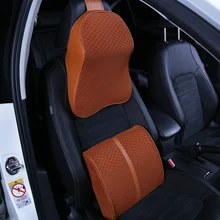 Автомобильная подушка для шеи с объемным эффектом Памяти, регулируемая подушка для головы, Автомобильный подголовник, подушка для путешествий, подушка для шеи, держатель, подушка для сиденья