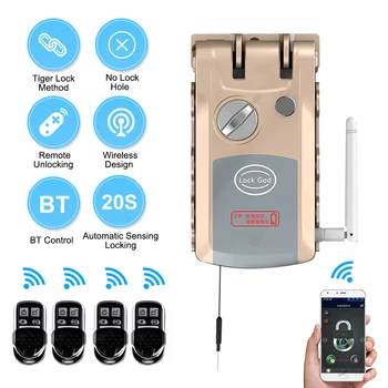 

Invisible Smart Door Lock Smart Home Remote Control BT Automatic-selflock Magnetic Lock Electronic Lock Loft Garage Gate Opener