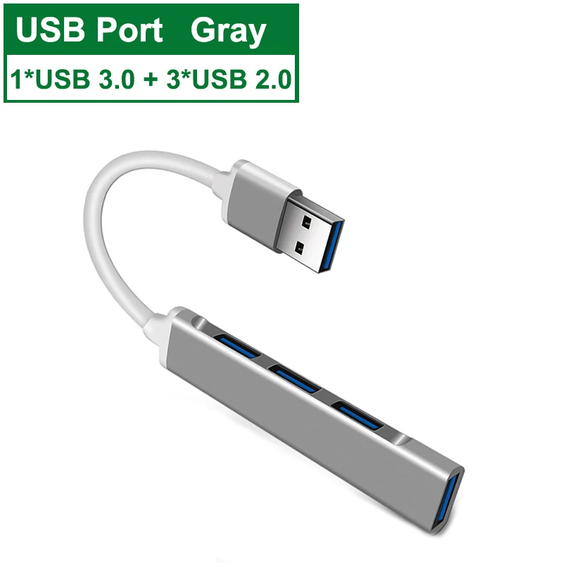 Super Speed 10Gb Multi Usb Port 3.1 Hub Adapter Splitter With 4 Ports And  OTG Connectivity For Aluminum Extraction From Miyuefang, $49.07