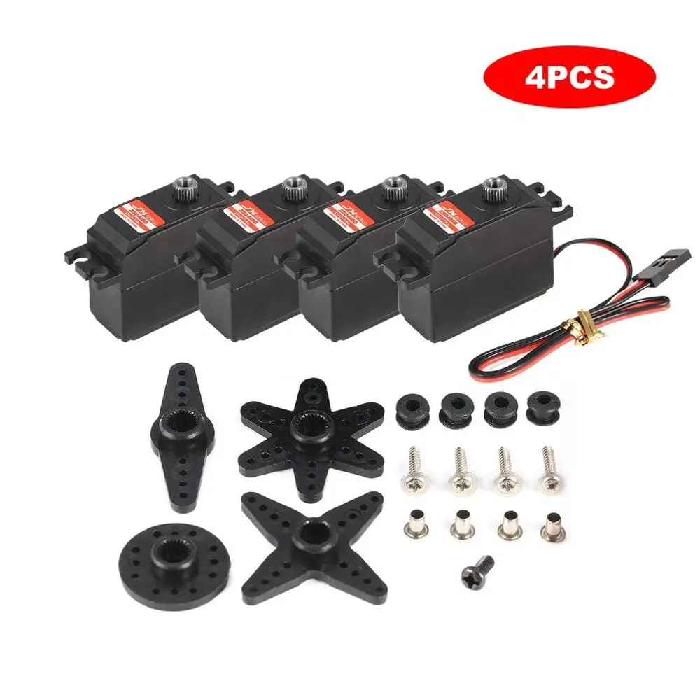 

4 PCS JX PDI-2504MG 4.8V-6V 4KG Metal Gear Digital Core Servo for RC 450 500 Helicopter Fixed-wing Airplane Parts hot