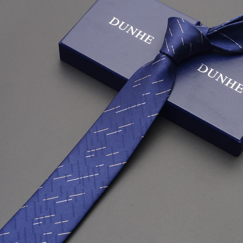 High Quality Fashion New Silk Formal Wedding Ties for Men Tie slim 6cm Necktie Designers Casual Neck Tie with Gift Box
