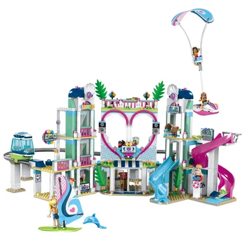 

1017pcs Friends The Heartlake City Resort Model Compatible lepines Friends 41347 Building Block Brick Toys for Children Gift