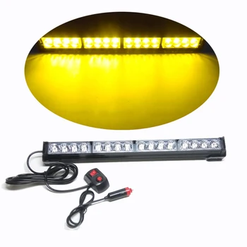 

18" 16 LED Emergency Warning Light Bar Traffic Advisor Vehicle Strobe Lamp Day Running Flash Led Light Red Blue White Yellow