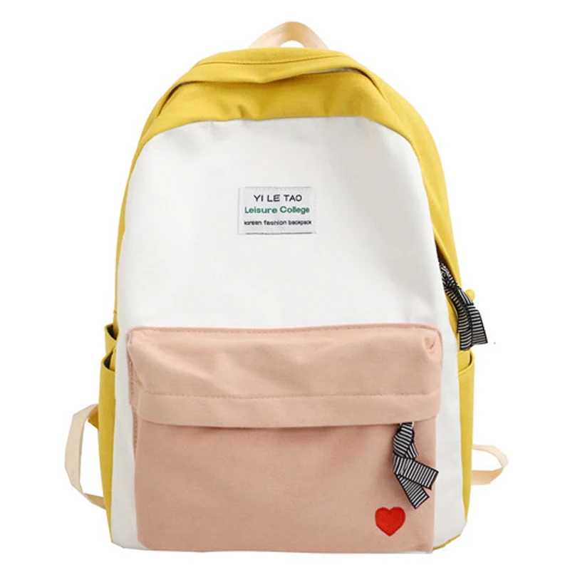 

New Embroidered Designer Women Backpack Female Cotton Cute Lady Backpack for Grils School Bag Shoulder Bag Mochilas