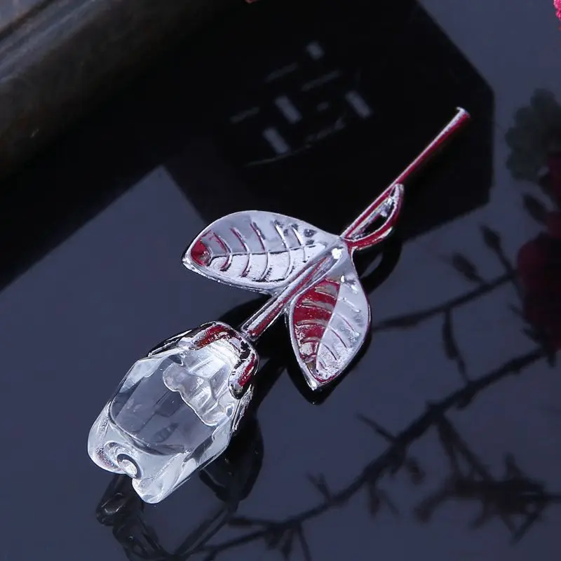 2020 Новый мини кристалл розы цветы дома|Статуэтки и миниатюры| |