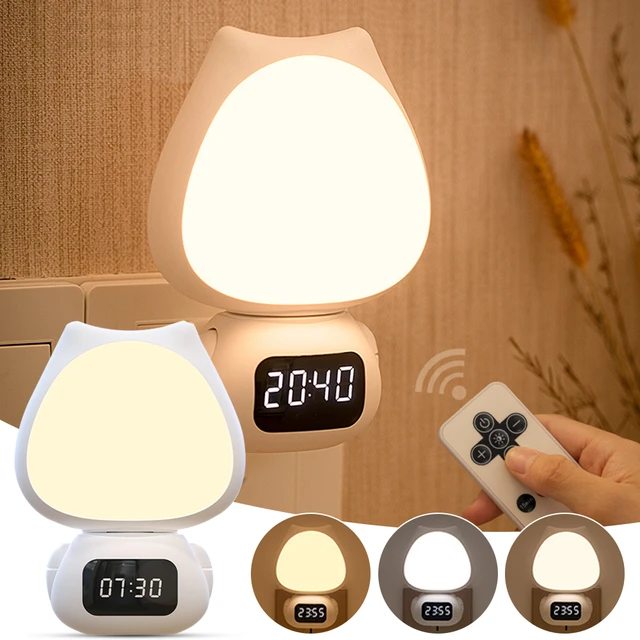 2 pièces chevet LED veilleuse enfants couloir lampe toilette EU prise ue  mignon chambre cadeau