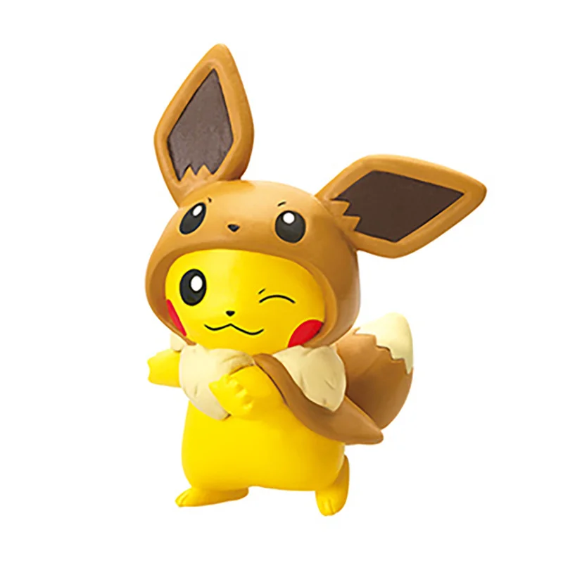 6 шт./компл. веер косплея Пикачу Eevee Kong Idiot Psyduck коллекция украшение фигурка капсула