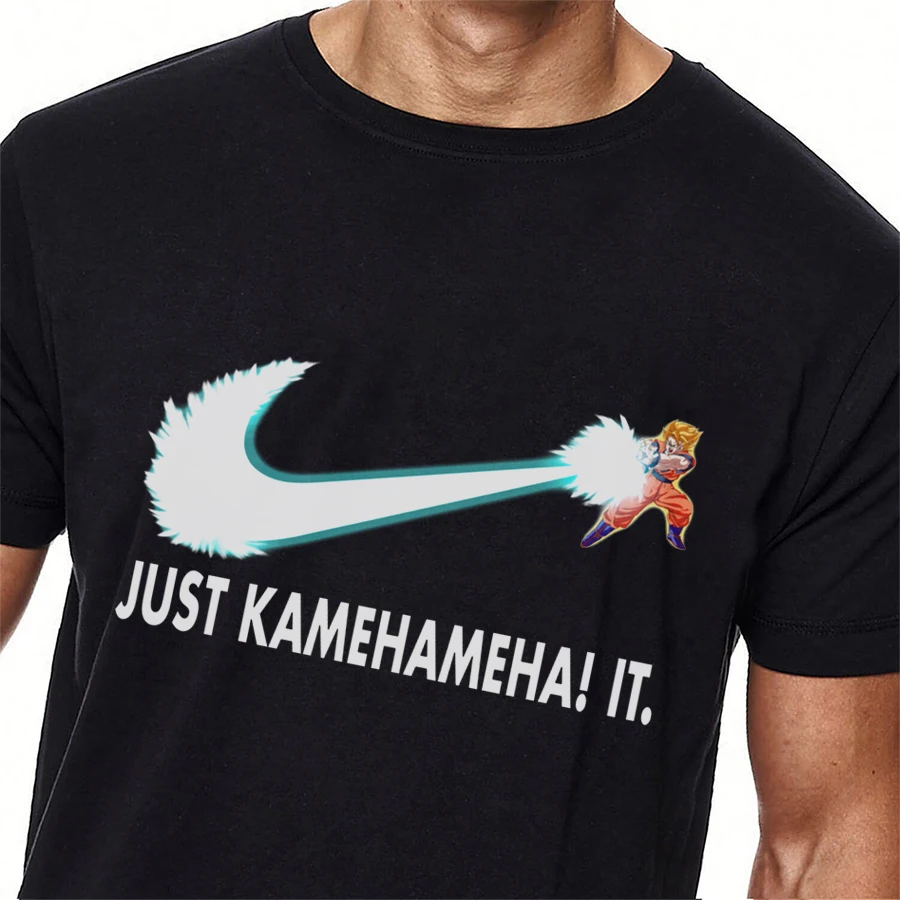 Crewneck Dragon Ball Z футболка просто Kamehameha It Goku футболки Супер Saiyan пользовательские Desgin футболка для мужчин с 3D принтом