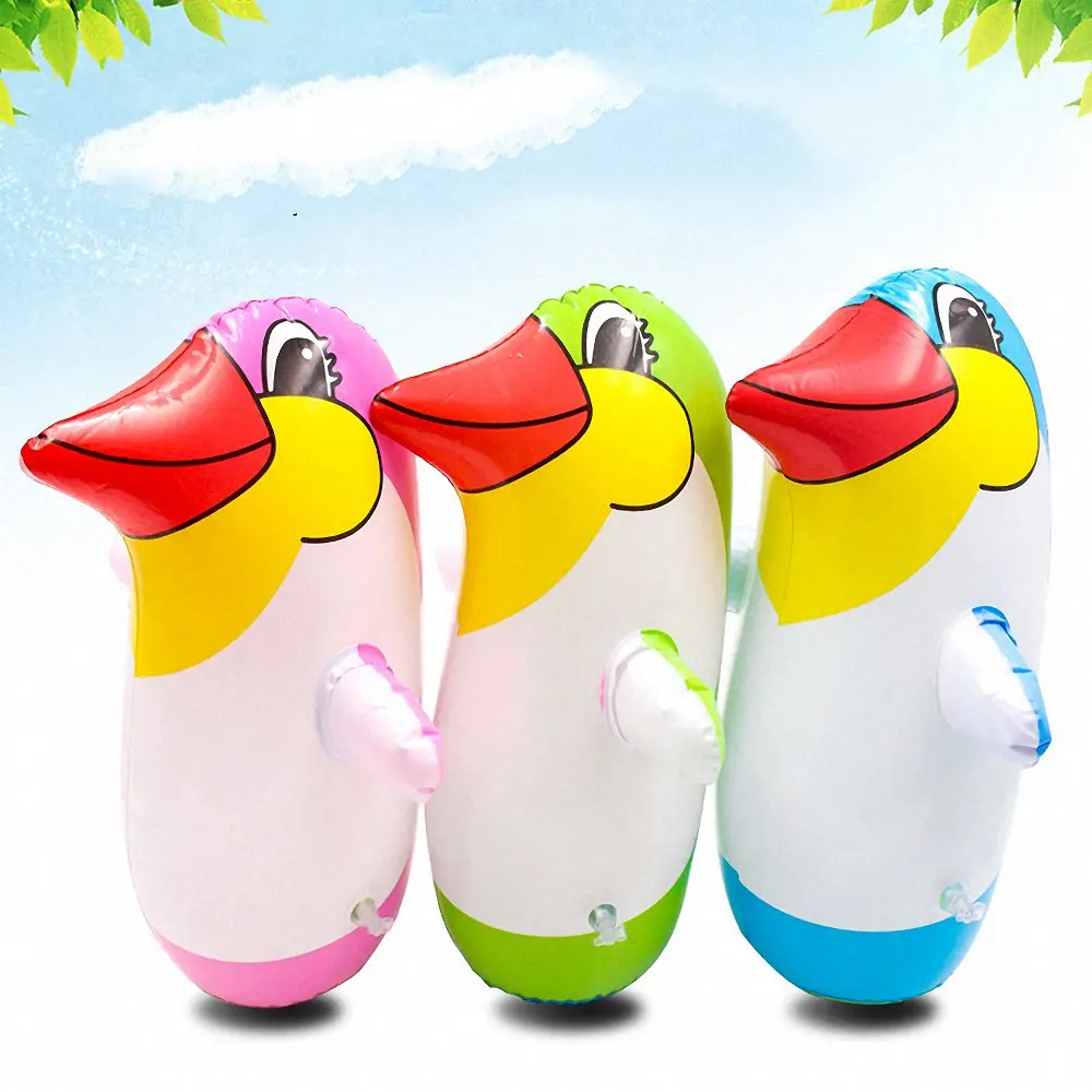 Penguin Inflatable Floats Swimming Pool Kids Water Sports Beach Toy Beach 34CM