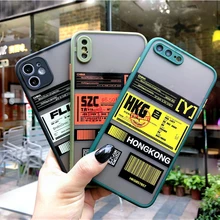 Camera Len Full Protection Ticket label Phone Case For iPhone 11 Pro X XR XS Max 7 8 Plus SE Shockproof Silicon Frame Back Cover