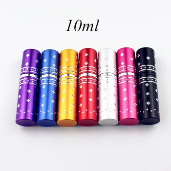 

1PC 10ML Glass Perfume Bottle Travel Aluminum Atomizer Spray Bottle Empty Refillable Parfume Bottle Portable Metal Sprayer