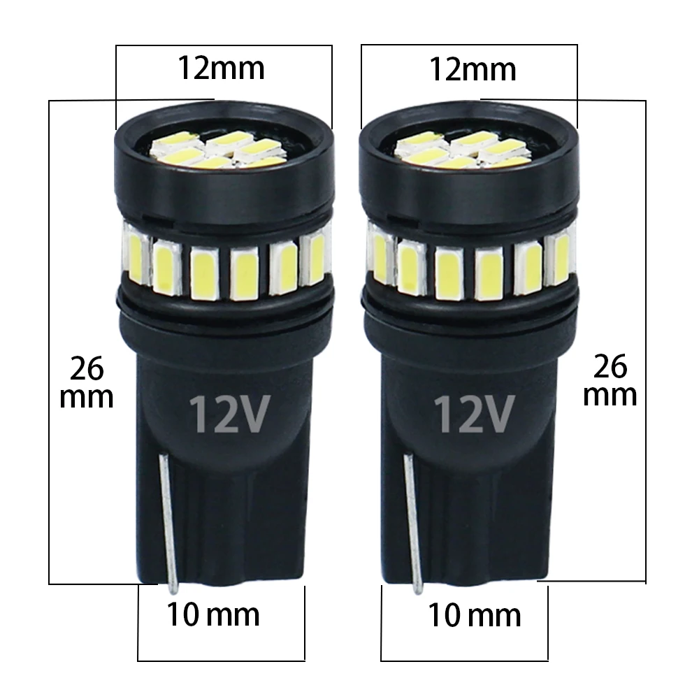 100 шт. T10 светодиодный W5W 168 194 сигнальная лампа 3014SMD-21 светодиодный ошибок Авто Подсветка салона лампа для чтения номерного знака светильник 12V белого цвета