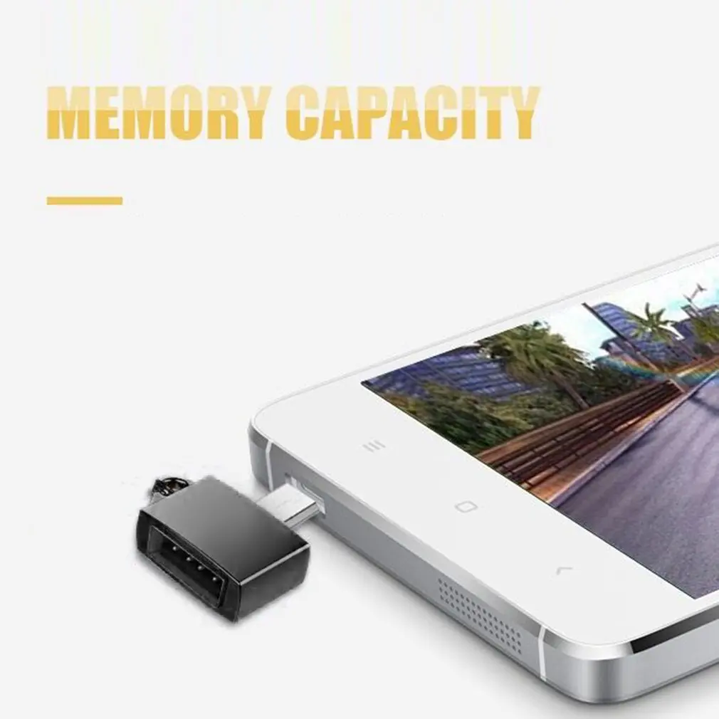 Качественный ультра портативный металлический адаптер type-C/Micro USB для USB 2,0 OTG для устройств Android с кольцом для ключей простой дизайн