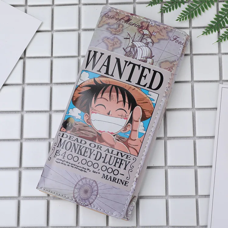 Один предмет кошелек с мультяшной обезьянкой D Luffy кожаный креативный Длинный