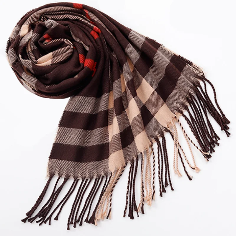 Однотонный зимний шарф для женщин и мужчин, теплые шарфы, модные шарфы, кашемировая шаль - Цвет: No 12