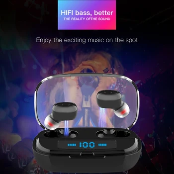 

Wireless Bluetooth 5.0 Headphones TWS Earbuds Earphones Powerbank IOS Android