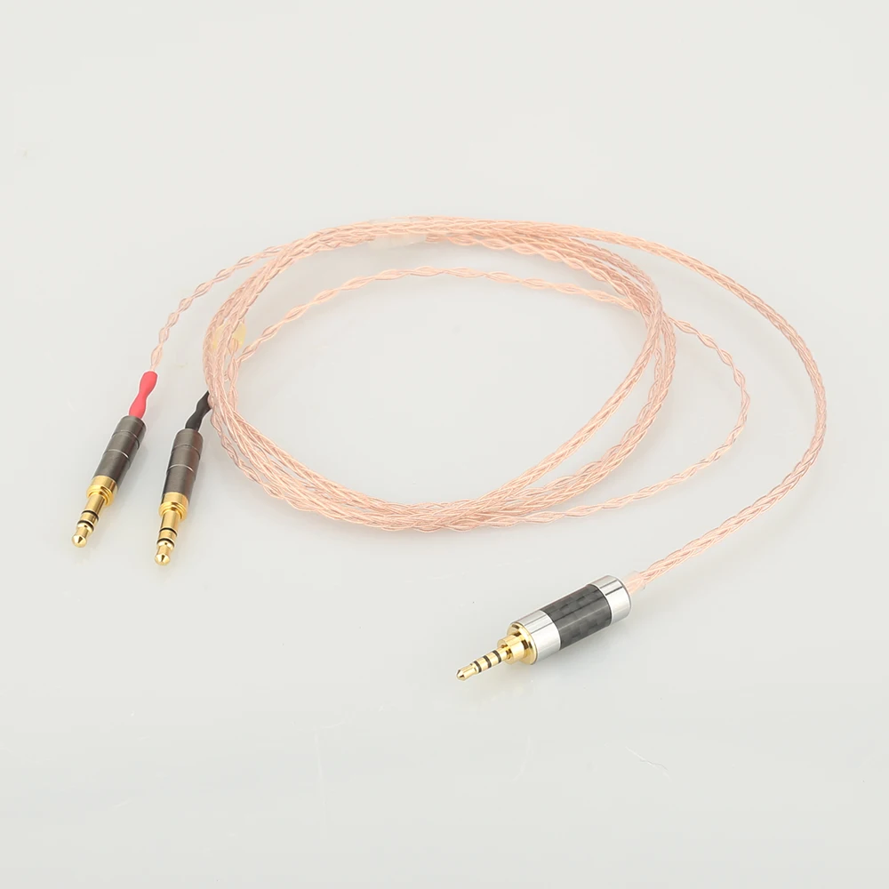 8 Cores 7N OCC Single Copper Headphone Upgrade Cable for Me ze 99 Classics t1 t5p D600 D7100
