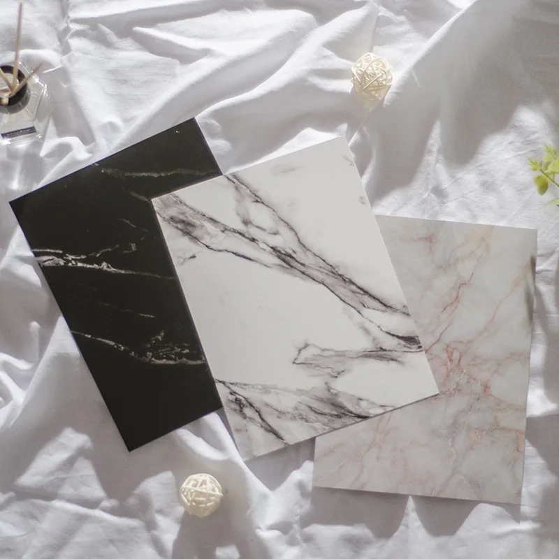 

Japanese Style Nail Art Photo Props Marble Background Paper Nail Work Display Board