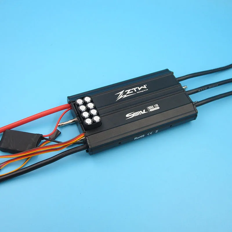 1 шт. ZTW 200A 300A двойной способ бесщеточный ESC 2-8S 6-14S Lipo полный водонепроницаемый электронный регулятор скорости для DIY модели RC лодка запчасти
