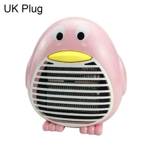 UK Pink Портативный в форме пингвина мгновенный Электрический тепловентилятор Домашний Настольный зимний обогреватель - Цвет: UK Pink