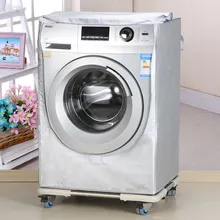 Чехол для стиральной машины, водонепроницаемый чехол для дома, Солнцезащитная сушилка для белья, полиэстер, серебряное покрытие, ролик для стирки, пылезащитная крышка