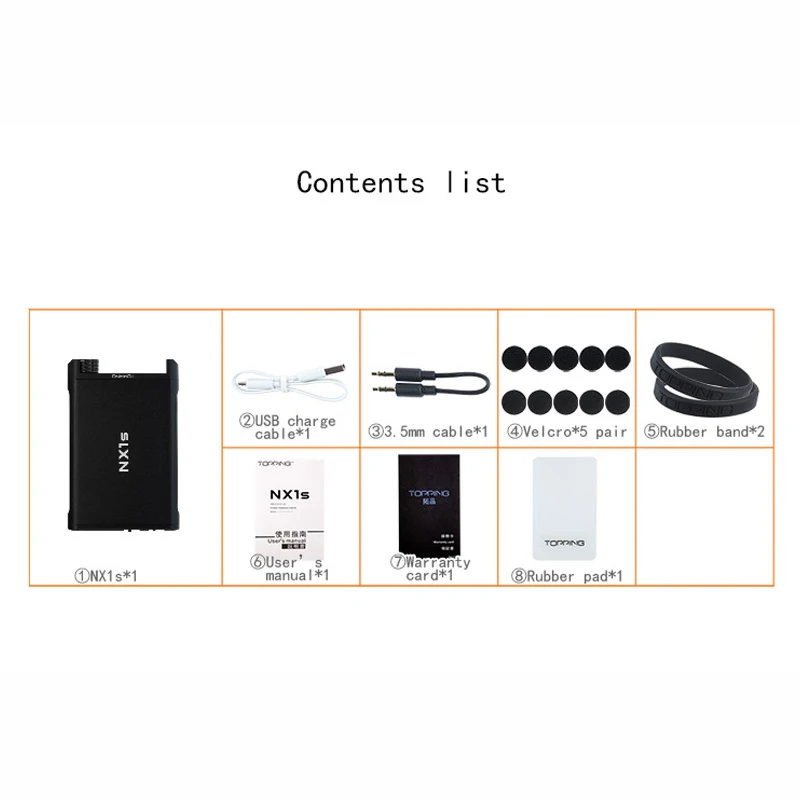 Topping NX1s Mini Portable Hi Res OPA1652 LMH6643 HiFi Audio Digital Headphone Amplifier