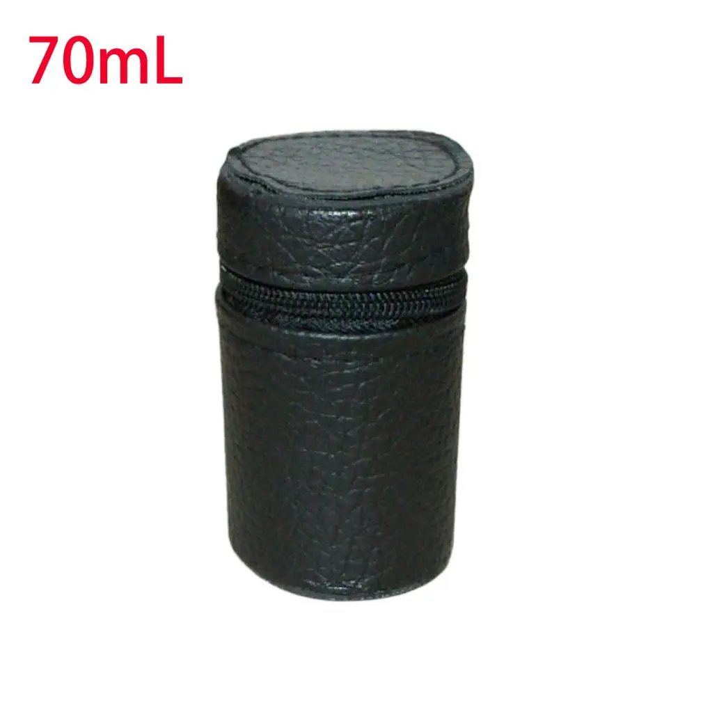 

Luxury Design Lightweight Soft Leather Cover for Camping Cups Mug Water Bottle Holder Carrier With Zipper