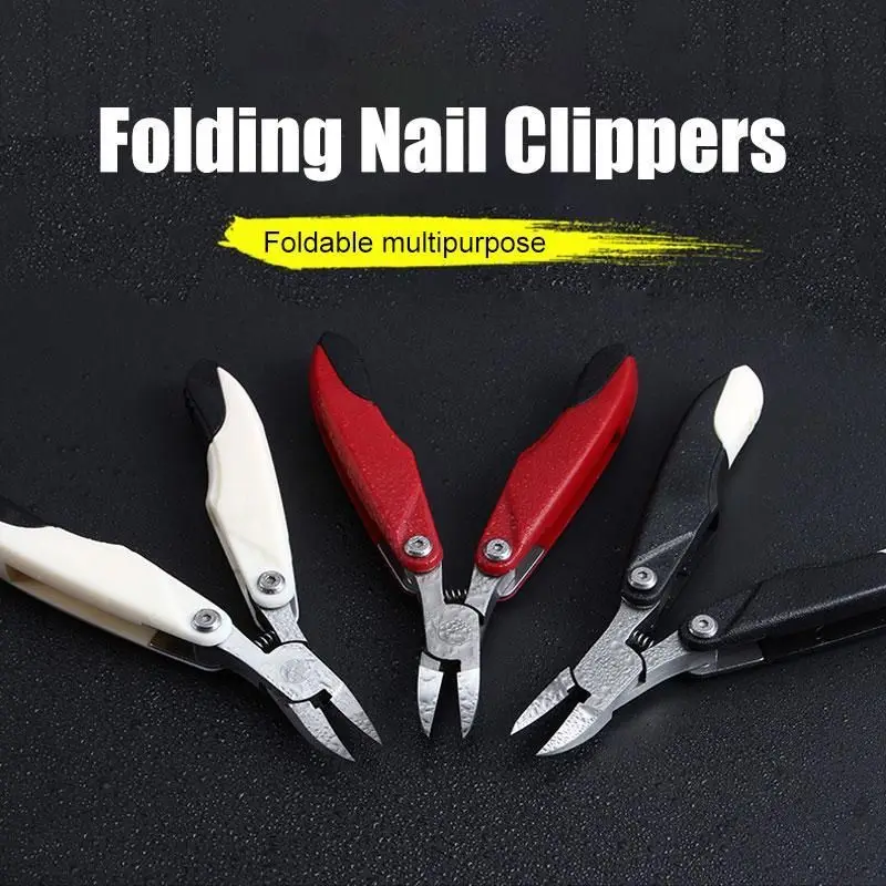 Faltbarer Nagelknipser складные ножницы для ногтей из жесткого ногти с большим количеством Машинка удаления пилочка 3