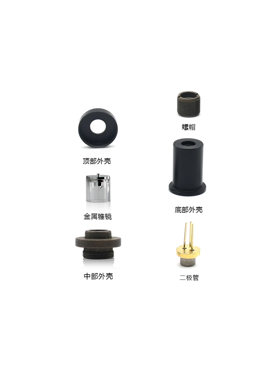Laser Cone Lens 360&deg; Irradiate Line Type For 360 Laser Level Module Magnesium Aluminum Alloy Material Glass Tube9*5.5
