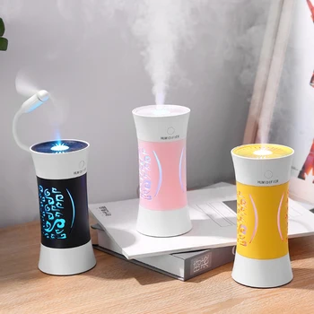 

Hollow Out Cup Humidifier Hollow Out Colorful Night Light USB Office Bedroom Mute Household Car Humidifier