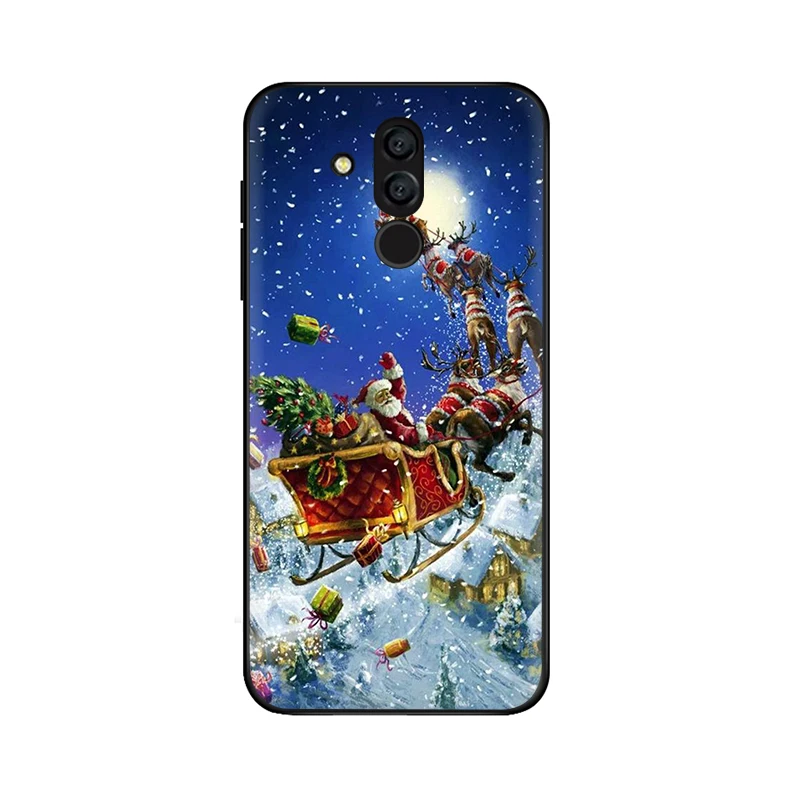 Счастливый год Merry Рождественская силиконовая чехол для телефона для huawei Y5 Y6 Y7 Prime Y9 Коврики 10 20 30 Pro Lite Nova 3 3i 4 5i - Цвет: B12