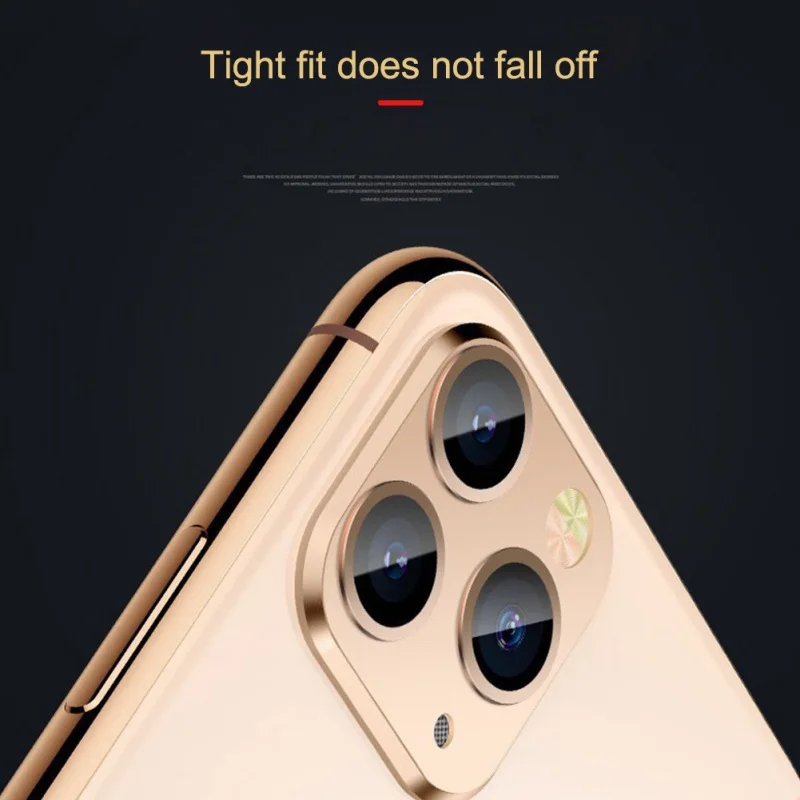 Камера 3D Защитная Наклейка на рассеиватель для IPhone X XS MAX крышка камеры секундная замена на IPhone 11 Pro MAX материал из алюминиевого сплава