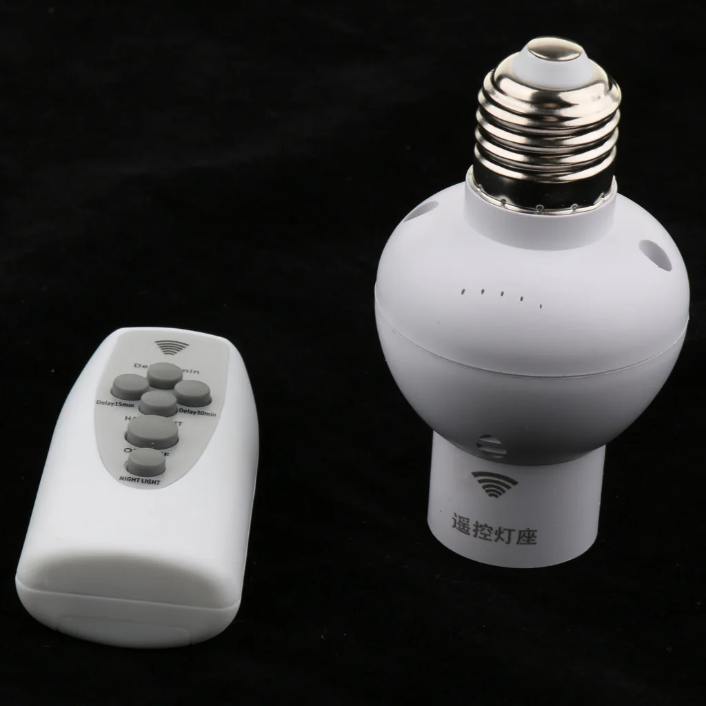 Digit Remote Control Bulb Socket E27 Wireless Bulb Holder Cap Switch