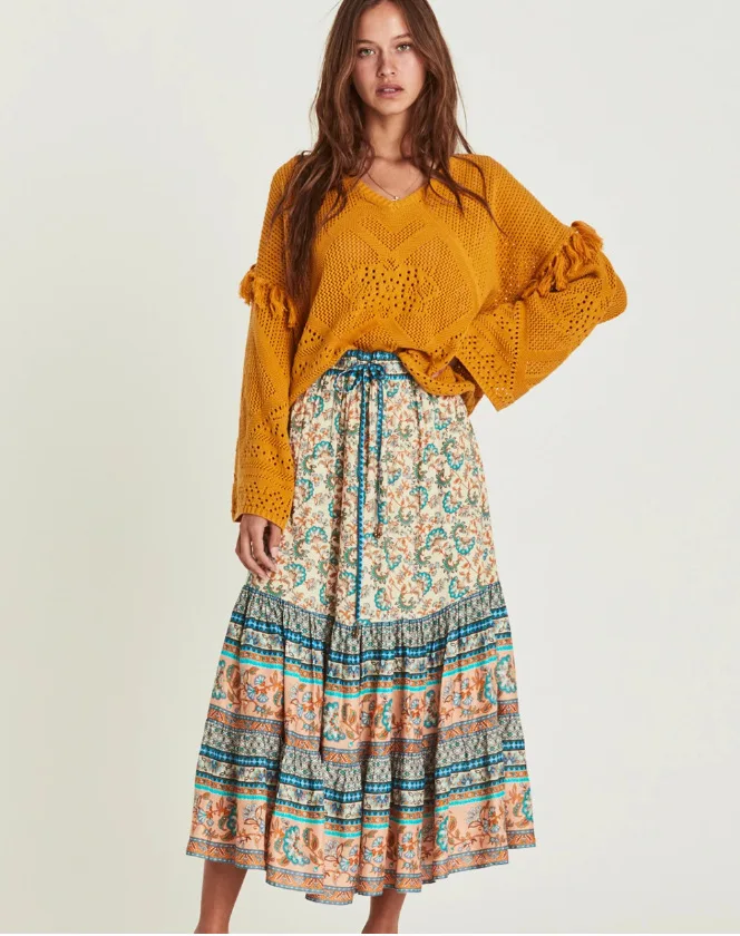 rayon maxi skirts