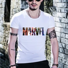 LUS LOS Новинка супергерой Железный человек Капитан Америка Зимний Солдат Marvel футболка Мстители Костюм комиксов супергерой Мужская