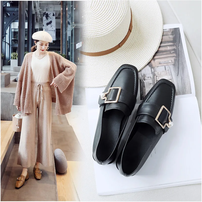 

2019 Spring New Style Korean-style Harajuku-Style Small Leather Shoes Women's British-Style Versatile Casual Shoes Students Chun