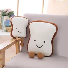 Мультфильм хлеб подушка в виде тоста забавная еда плюшевая игрушка кукла для детей подарок декор для домашнего дивана M8617