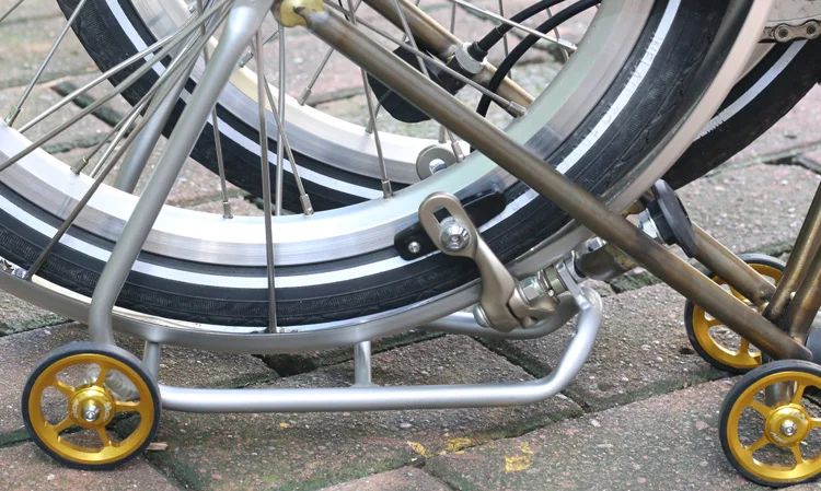 Велосипедные стойки для Brompton, складная велосипедная задняя стойка из алюминиевого сплава, легкая стойка с колесом, велосипедные аксессуары