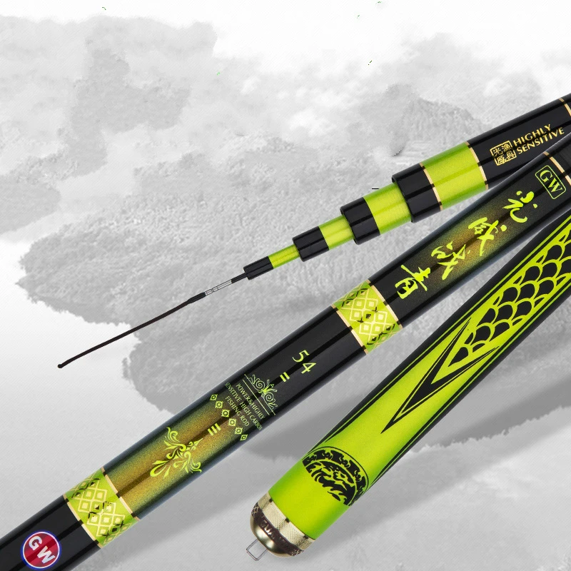 PROD 1005002130268704 High Acrbon Fishing Rod 6.3/7.2/8.1M Superhard
Fishing Rod for Big Fish Ultralight Powerful Hand Pole Fishing Equipment