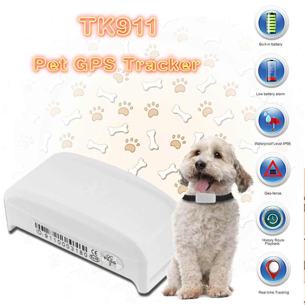 GPS трекер для домашних животных TK911 GPRS Wi Fi|GPS-трекеры| |