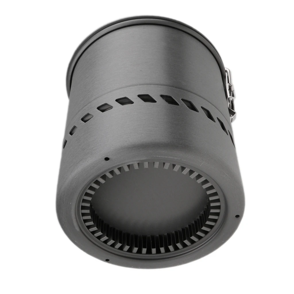 1.5L Camping Heat Exchanger Pot Outdoor Portable Cookware Picnic Quick Heating Kettle Folding Handle Pot 1-2 Person 5