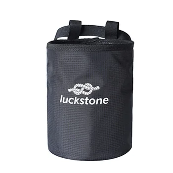 

Waterproof Large Capacity Storage Rock Climbing Chalk Bag Waist Hanging Drawstring Polyester Adjustable Strap Non Slip Portable