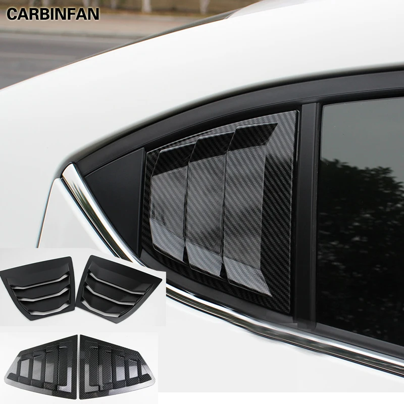 Rear Side Window Triangle Covers Cypress Leaf Panel Decoration Sticker For Mazda 3 Axela 2020 2021 Accessories C1968 | Автомобили и