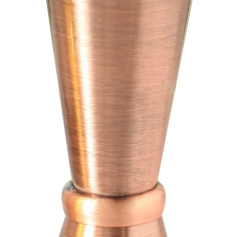 Copper plated stainless steel measuring cup double wine jigger 25/50ml