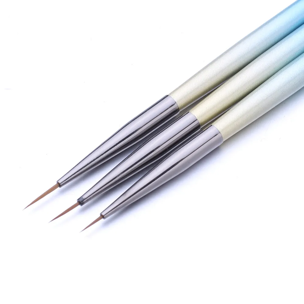 Nail Pen 3pcs Professional Nail Art Drawing Painting Pen Brush Detailer Liner Brush DROP SHIP