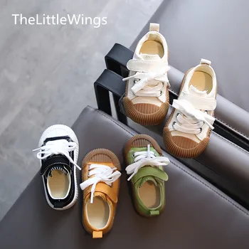 

Girls' canvas shoes 2020 spring new Korean boys' soft sole cloth Flat toddler shoes 0-1-3 years old children loafers