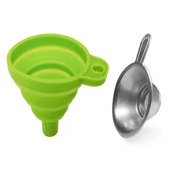 

Stainless Steel Filter Cup and Foldable Silicone Funnel Washable Reusable Funnel for LCD DLP Photocuring Printer